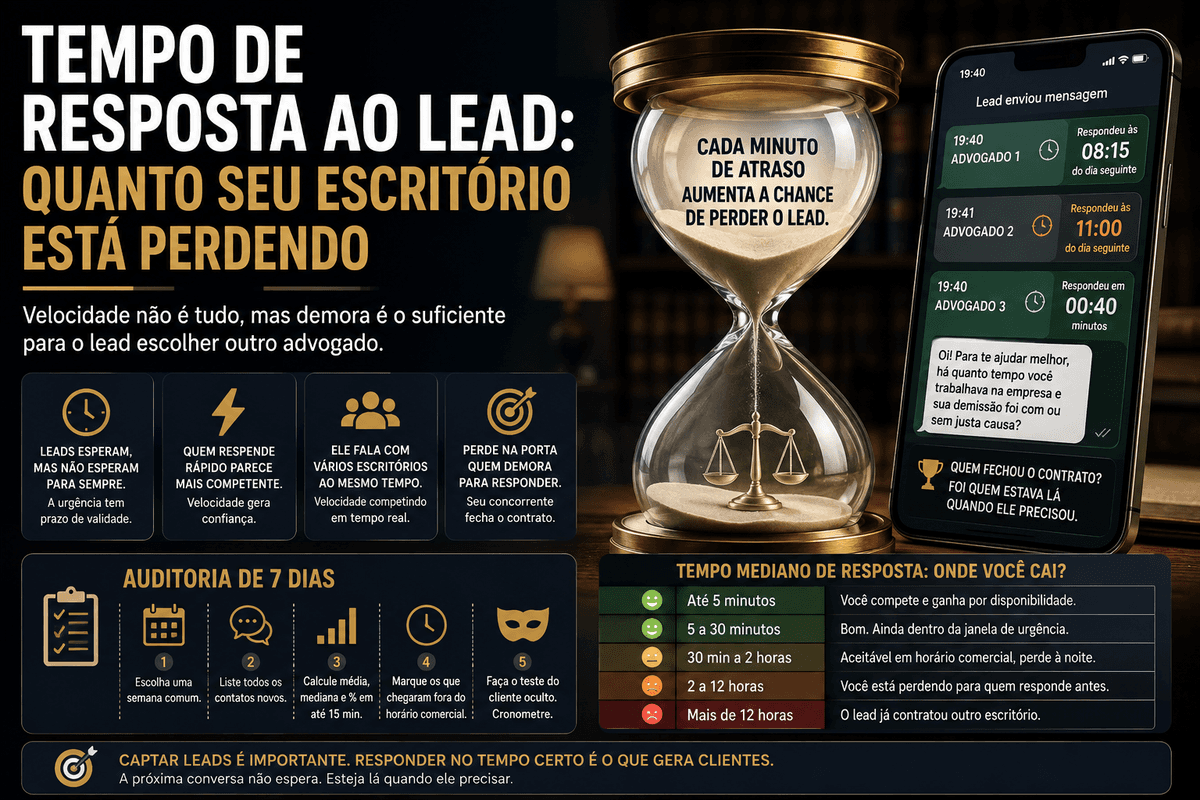 Tempo de resposta ao lead: quanto seu escritório está perdendo